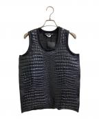 JUNYA WATANABE COMME des GARCONS(ジュンヤワタナベ コムデギャルソン）の古着「クロコエンボストップ」｜ブラック
