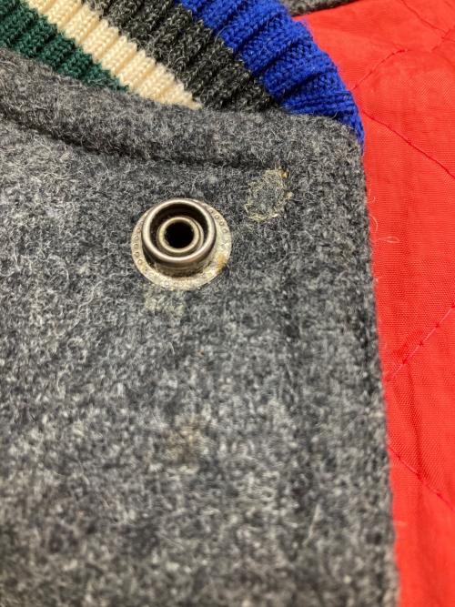 I.S.（アイエス）I.S. (アイエス) 80ｓ ロゴバーシティージャケット グレー サイズ:9の古着・服飾アイテム