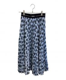 MSGM（エムエスジーエム）の古着「柄スカート」｜ブルー