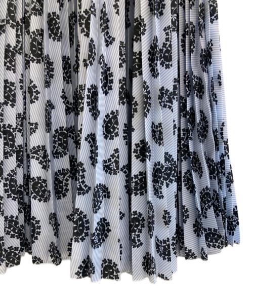 MSGM（エムエスジーエム）MSGM (エムエスジーエム) 柄スカート ブルー サイズ:38の古着・服飾アイテム