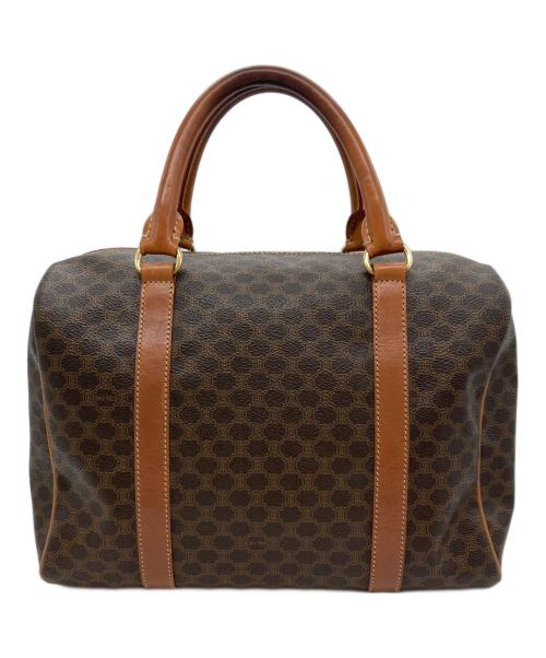 CELINE（セリーヌ）CELINE (セリーヌ) マカダム柄2WAYボストンバッグ ブラウンの古着・服飾アイテム