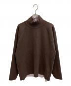 Adam et Ropeアダム エ ロペ）の古着「カシミヤブレンド リバーシブルオフタートルニット」｜ブラウン