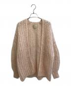 Curensologyカレンソロジー）の古着「モヘヤブレンドニットカーディガン」｜ピンク