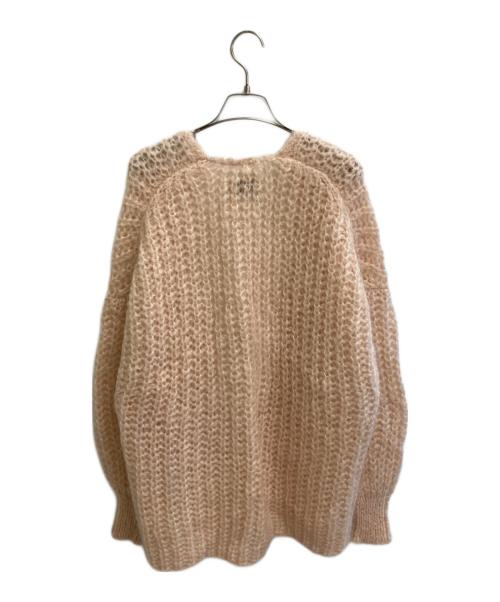 Curensology（カレンソロジー）Curensology (カレンソロジー) モヘヤブレンドニットカーディガン ピンク サイズ:freeの古着・服飾アイテム