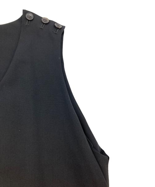 Mochi（モチ）Mochi (モチ) v-neck dress ブラック サイズ:2の古着・服飾アイテム