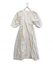 Curensology（カレンソロジー）の古着「コットンリネンガウンワンピース」｜ホワイト