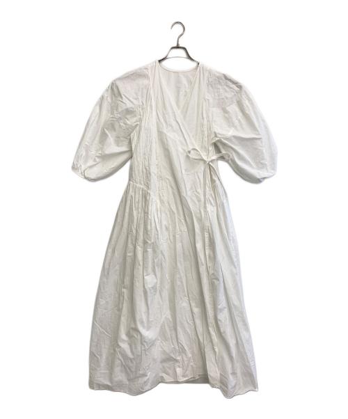 Curensology（カレンソロジー）Curensology (カレンソロジー) コットンリネンガウンワンピース ホワイト サイズ:Fの古着・服飾アイテム