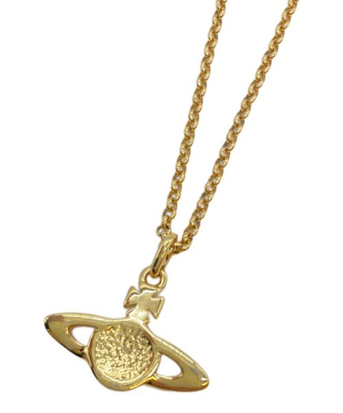 Vivienne Westwood（ヴィヴィアンウエストウッド）Vivienne Westwood (ヴィヴィアンウエストウッド) MINI BAS RELIEF ORB PENDANT ゴールドの古着・服飾アイテム