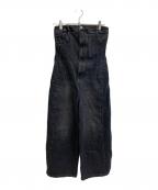 Lily Brownリリーブラウン）の古着「デニムベアオールインワン」｜ブラック