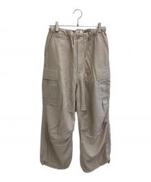 Graphpaper（グラフペーパー）の古着「Wool Cupro Over Cargo Pants」｜ベージュ