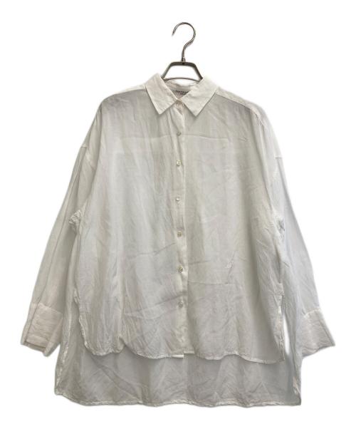 Mila Owen（ミラオーウェン）Mila Owen (ミラオーウェン) リネンシャツ ホワイト サイズ:ONEの古着・服飾アイテム