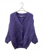 plantationプランテーション）の古着「オーバーサイズ ニット カーディガン」｜パープル