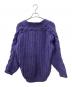 Plantation (プランテーション) オーバーサイズ ニット カーディガン パープル サイズ:M：8000円