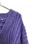 中古・古着 Plantation (プランテーション) オーバーサイズ ニット カーディガン パープル サイズ:M：8000円