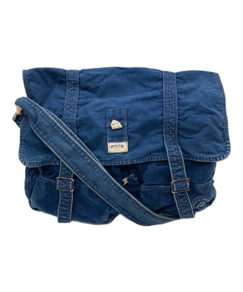PORTER（ポーター）PORTER (ポーター) スピナーデニムショルダーバッグ インディゴの古着・服飾アイテム
