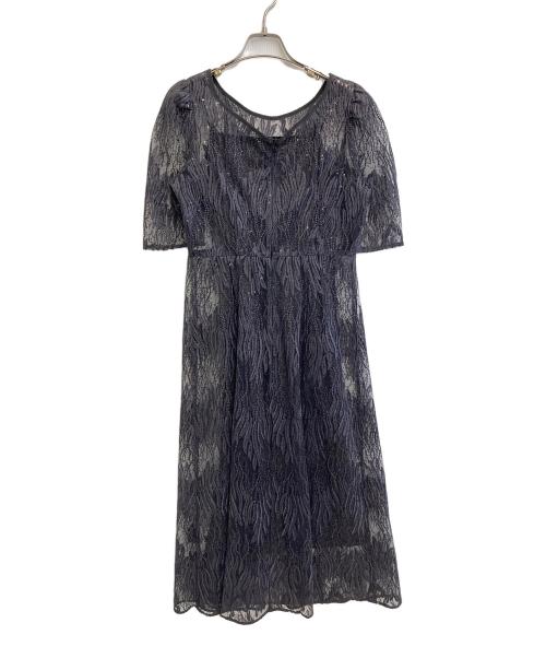 Kaene（カエン）Kaene (カエン) スパンコールアネモネドレス グレー サイズ:Mの古着・服飾アイテム