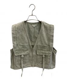Ameri（アメリ）の古着「COMPACT FADE DENIM VEST」｜グリーン