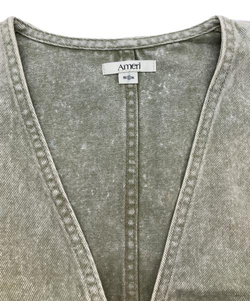 Ameri（アメリ）AMERI (アメリ) COMPACT FADE DENIM VEST グリーン サイズ:S 未使用品の古着・服飾アイテム