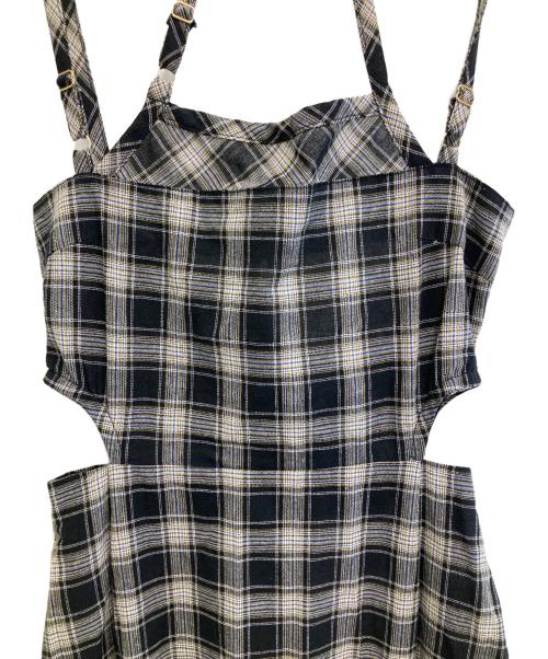 AND MARY（アンドマリー）AND MARY (アンドマリー) アンナチェックドレスワンピース グレー サイズ:free 未使用品の古着・服飾アイテム