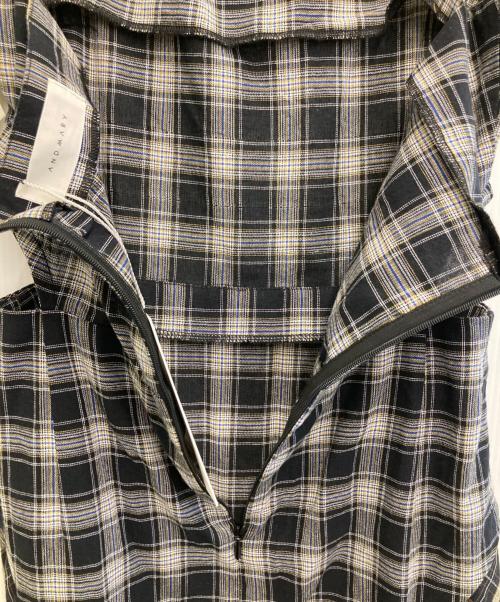 AND MARY（アンドマリー）AND MARY (アンドマリー) アンナチェックドレスワンピース グレー サイズ:free 未使用品の古着・服飾アイテム