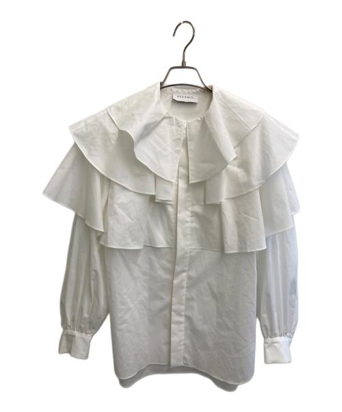 STUMBLY（スタンブリ―）STUMBLY (スタンブリ―) ビッグカラーブラウス ホワイト サイズ:38の古着・服飾アイテム