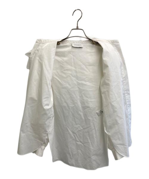 STUMBLY（スタンブリ―）STUMBLY (スタンブリ―) ビッグカラーブラウス ホワイト サイズ:38の古着・服飾アイテム