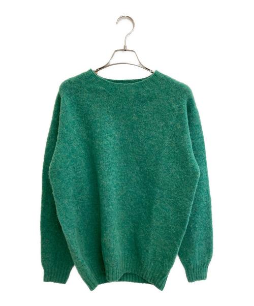 INVERALLAN（インバーアラン）INVERALLAN (インバーアラン) シェットランドセーター グリーン サイズ:42の古着・服飾アイテム