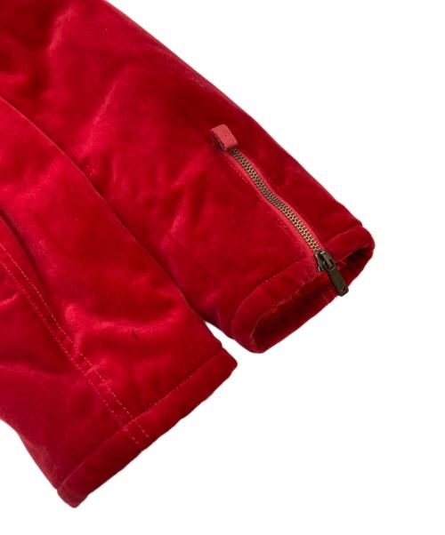 EMPORIO ARMANI（エンポリオアルマーニ）EMPORIO ARMANI (エンポリオアルマーニ) ベロアブルゾン レッド サイズ:46の古着・服飾アイテム