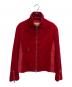EMPORIO ARMANI（エンポリオアルマーニ）の古着「ベロアブルゾン」｜レッド