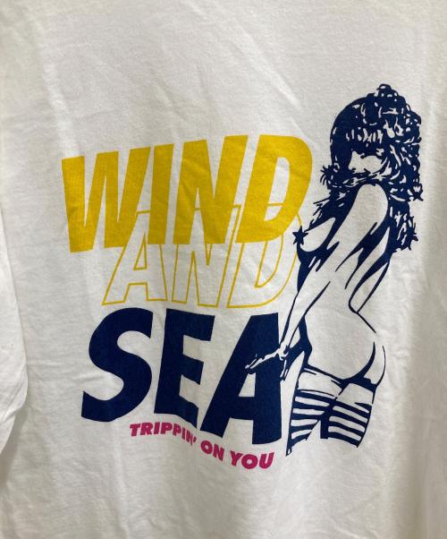 Hysteric Glamour（ヒステリックグラマー）Hysteric Glamour (ヒステリックグラマー) WIND AND SEA (ウィンダンシー) 20AW L/S T-SHIRT ホワイト サイズ:Mの古着・服飾アイテム