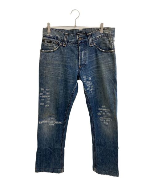 DOLCE & GABBANA（ドルチェ＆ガッバーナ）DOLCE & GABBANA (ドルチェ＆ガッバーナ) デニムパンツ インディゴ サイズ:SIZE 48の古着・服飾アイテム
