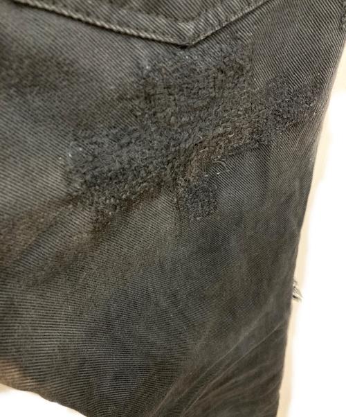 DOLCE & GABBANA（ドルチェ＆ガッバーナ）DOLCE & GABBANA (ドルチェ＆ガッバーナ) デストロイ加工デニムパンツ ブラック サイズ:ｗ29cmの古着・服飾アイテム