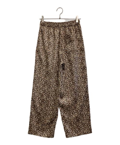 SLOBE IENA（スローブ イエナ）SLOBE IENA (スローブ イエナ) プリントサテンイージーパンツ ブラウン サイズ:free 未使用品の古着・服飾アイテム