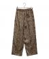 SLOBE IENA (スローブ イエナ) プリントサテンイージーパンツ ブラウン サイズ:free 未使用品：7000円
