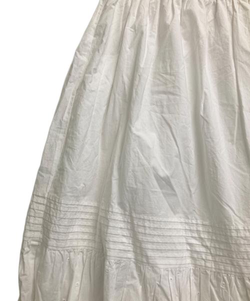 Spick and Span（スピック＆スパン）Spick and Span (スピック＆スパン) エンブロイダリーレーススカート ホワイト サイズ:38 未使用品の古着・服飾アイテム