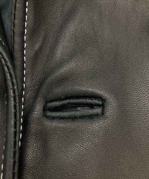 Wind Armor（ウィンドアーマー）Wind Armor (ウィンドアーマー) ラムレザーコート ブラック サイズ:3Lの古着・服飾アイテム