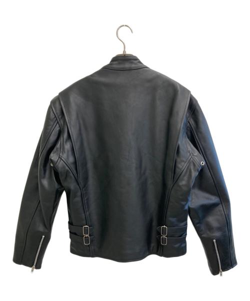 HORN WORKS（ホーンワークス）HORN WORKS (ホーンワークス) シングルレザージャケット ブラック サイズ:XLの古着・服飾アイテム