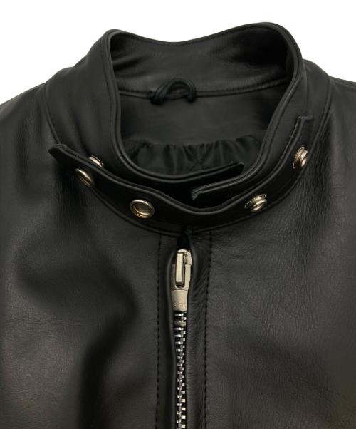 HORN WORKS（ホーンワークス）HORN WORKS (ホーンワークス) シングルレザージャケット ブラック サイズ:XLの古着・服飾アイテム