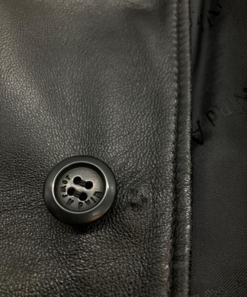 Wind Armor（ウィンドアーマー）Wind Armor (ウィンドアーマー) ラムレザーコート ブラック サイズ:3Lの古着・服飾アイテム