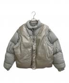 Schott×SUPREMEショット×シュプリーム）の古着「Down Leather Vest Jacket」｜グレー