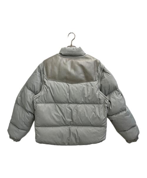 Schott（ショット）Schott (ショット) Supreme (シュプリーム) Down Leather Vest Jacket グレー サイズ:Mの古着・服飾アイテム
