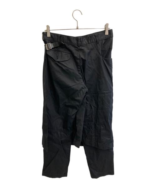 BLACK COMME des GARCONS（ブラックコムデギャルソン）BLACK COMME des GARCONS (ブラックコムデギャルソン) 巻きスカート ラップパンツ ブラック サイズ:Mの古着・服飾アイテム