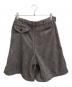 COMME des GARCONS HOMME PLUS (コムデギャルソンオムプリュス) パイル地ハーフパンツ グレー サイズ:XS：12000円