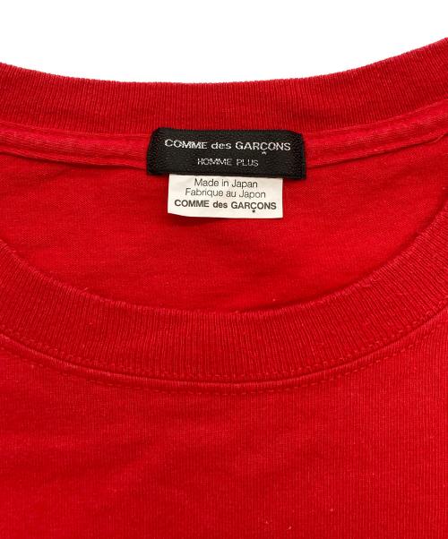 COMME des GARCONS HOMME PLUS（コムデギャルソンオムプリュス）COMME des GARCONS HOMME PLUS (コムデギャルソンオムプリュス) 再構築ロングTシャツ レッド サイズ:ＦＲＥＥの古着・服飾アイテム