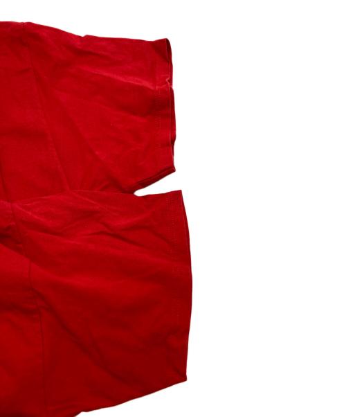 COMME des GARCONS HOMME PLUS（コムデギャルソンオムプリュス）COMME des GARCONS HOMME PLUS (コムデギャルソンオムプリュス) 再構築ロングTシャツ レッド サイズ:ＦＲＥＥの古着・服飾アイテム