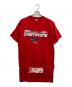 COMME des GARCONS HOMME PLUS（コムデギャルソンオムプリュス）の古着「再構築ロングTシャツ」｜レッド