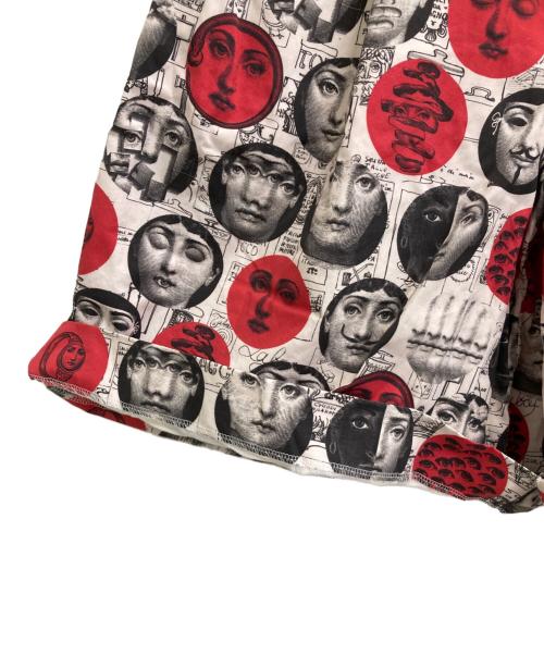 COMME des GARCONS HOMME PLUS（コムデギャルソンオムプリュス）COMME des GARCONS HOMME PLUS (コムデギャルソンオムプリュス) 総柄ショートパンツ ホワイト×ブラック サイズ:Sの古着・服飾アイテム