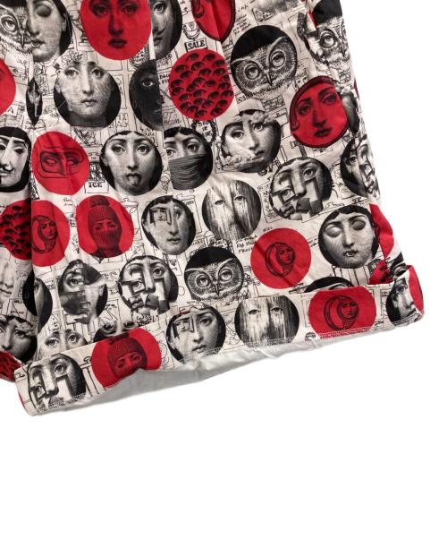 COMME des GARCONS HOMME PLUS（コムデギャルソンオムプリュス）COMME des GARCONS HOMME PLUS (コムデギャルソンオムプリュス) 総柄ショートパンツ ホワイト×ブラック サイズ:Sの古着・服飾アイテム