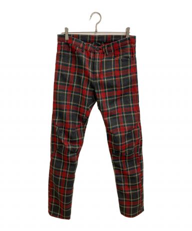 Comme des garçons  plus チェックレギンスSレッド 中古・古着通販】COMME des GARCONS HOMME PLUS (コムデギャルソンオム