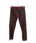 COMME des GARCONS HOMME PLUS (コムデギャルソンオムプリュス) 縮絨チェックタックパンツ グリーン×レッド サイズ:S：19000円